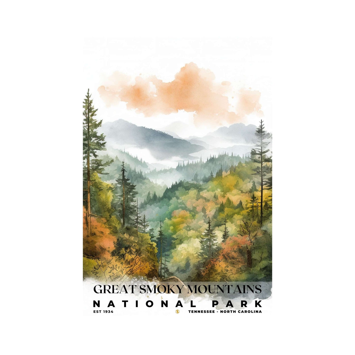 Great Smoky Mountains National Park Poster | S04