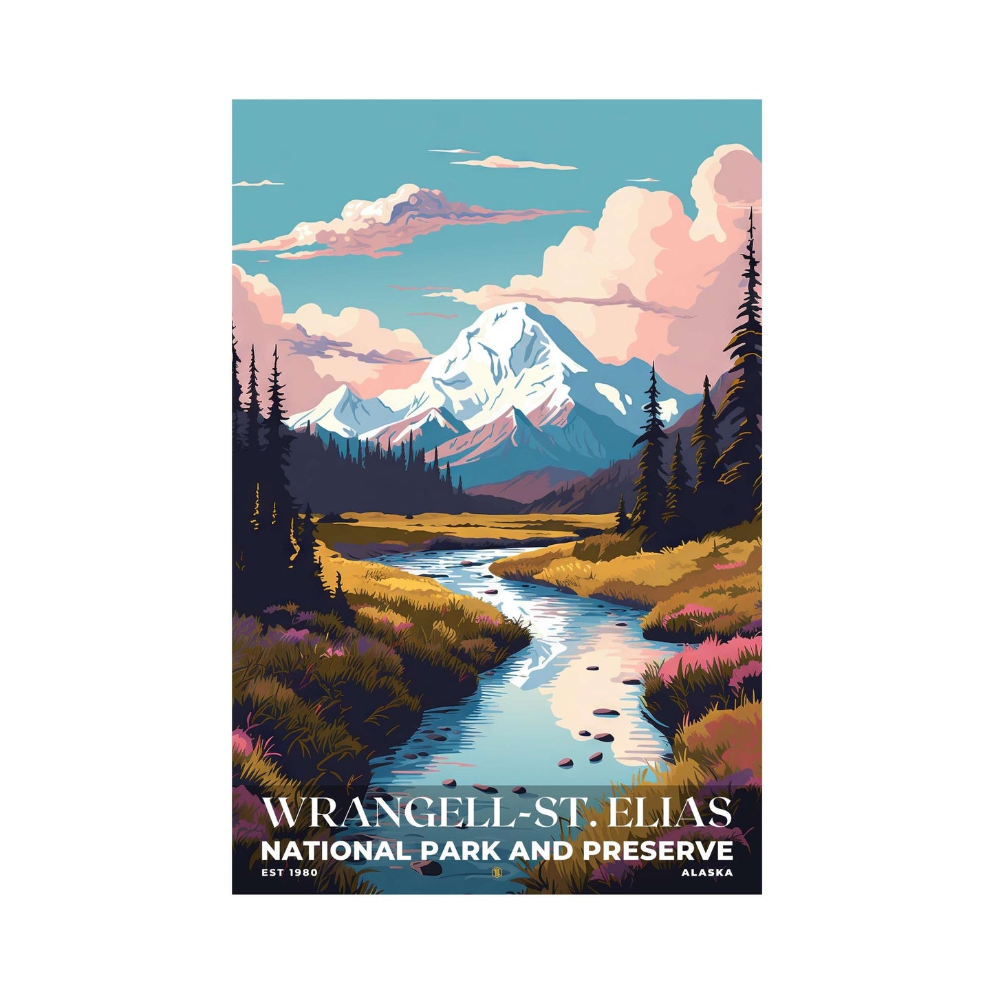 Wrangell-St. Elias National Park Poster | S05