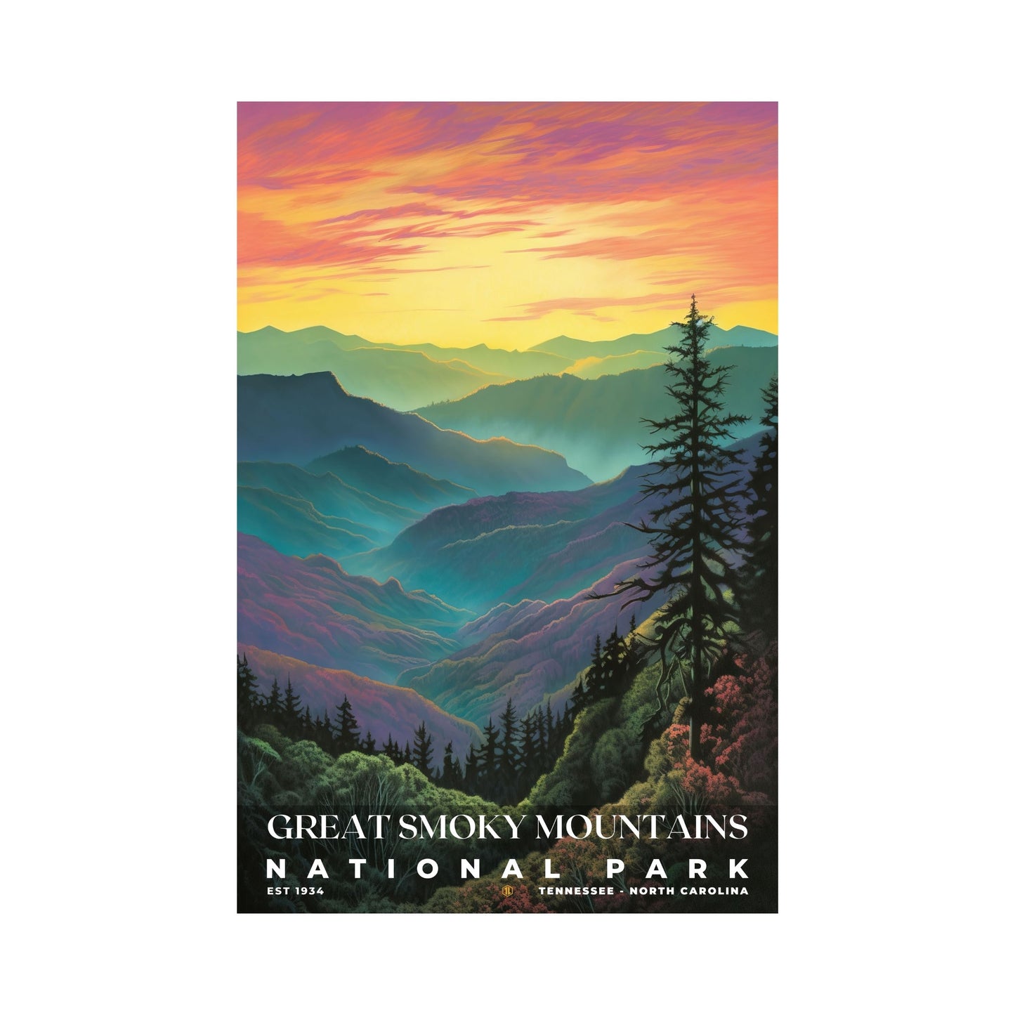 Great Smoky Mountains National Park Poster | S02