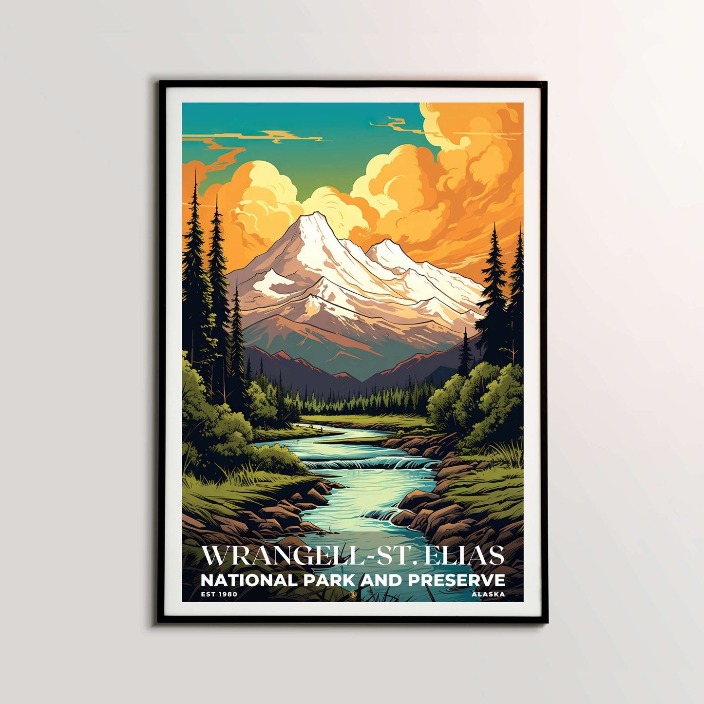 Wrangell-St. Elias National Park Poster | S07