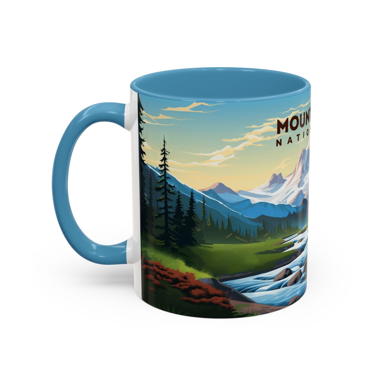 Mount Rainier National Park Mug | Accent Coffee Mug (11, 15oz)