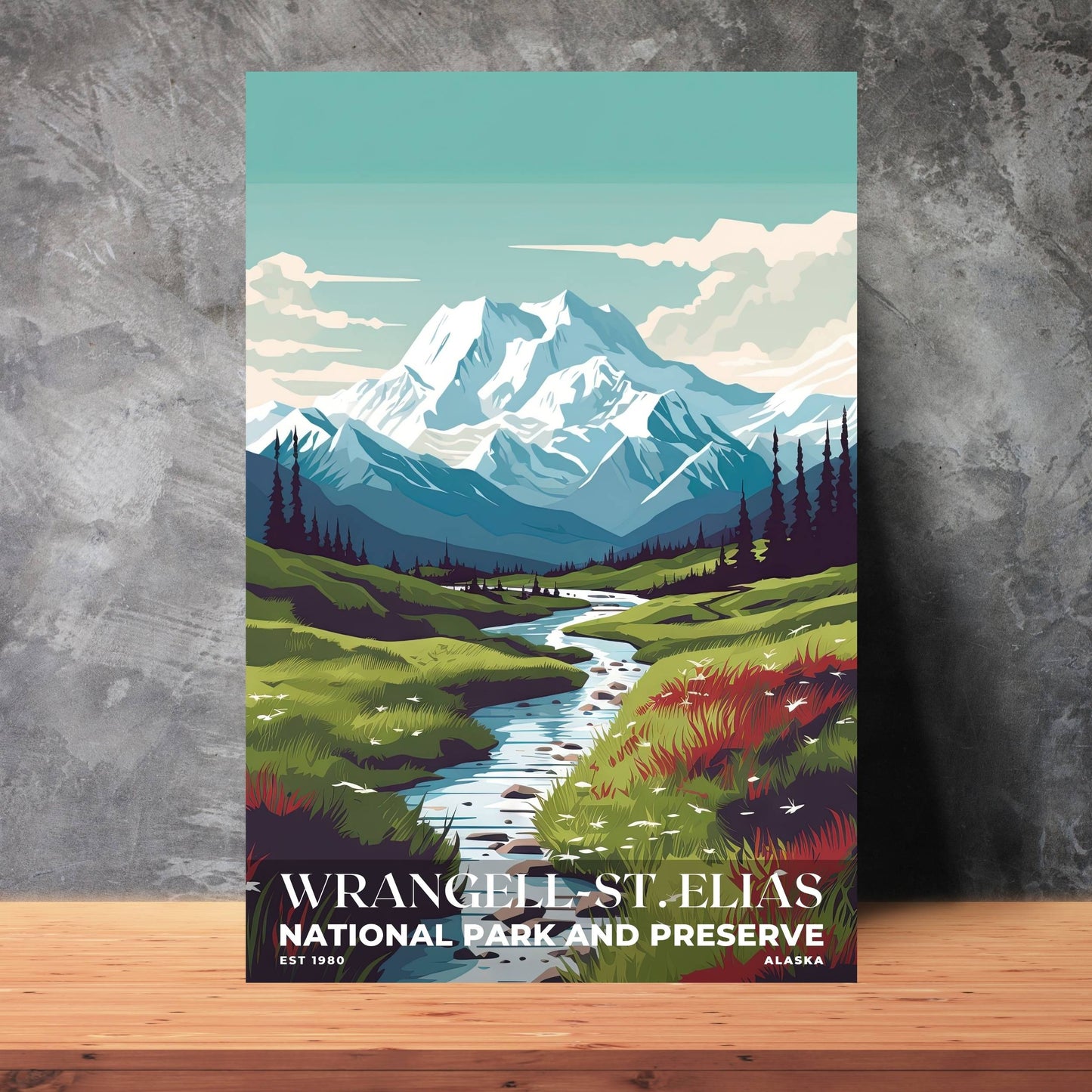 Wrangell-St. Elias National Park Poster | S03