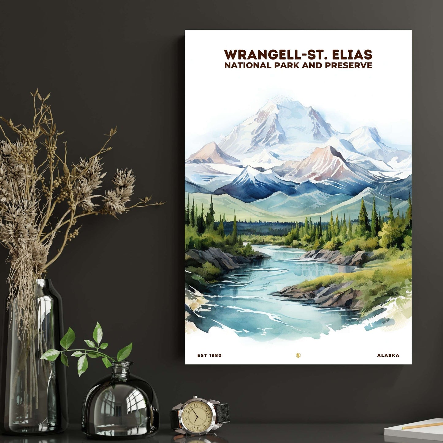 Wrangell-St. Elias National Park Poster | S08