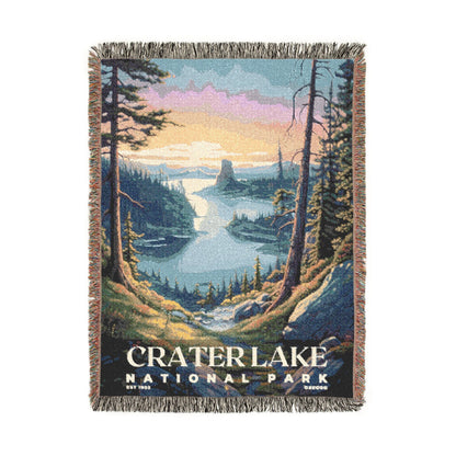 Crater Lake National Park Woven Blanket | S02