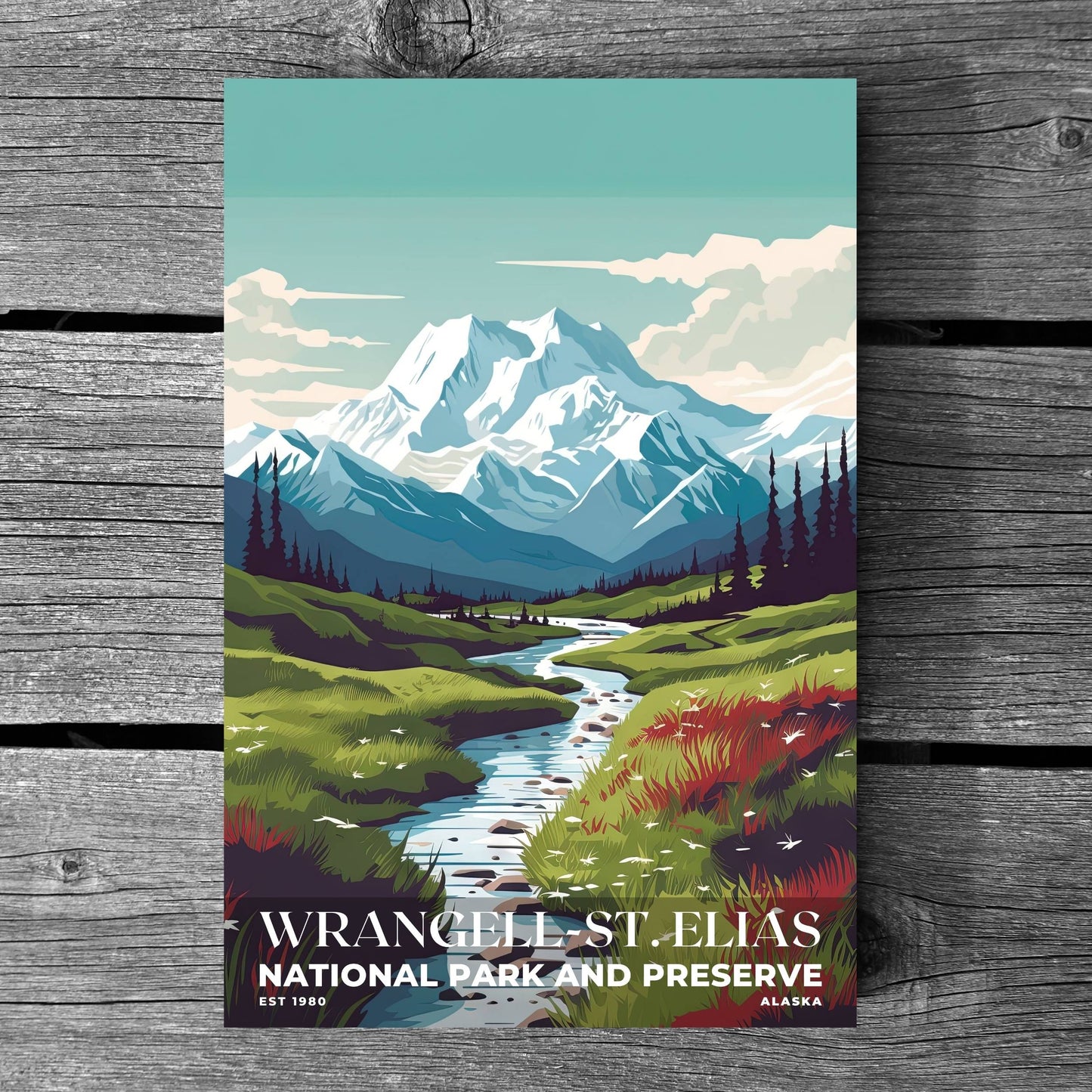 Wrangell-St. Elias National Park Poster | S03