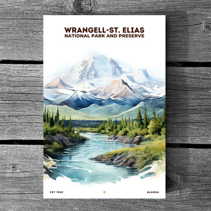 Wrangell-St. Elias National Park Poster | S08