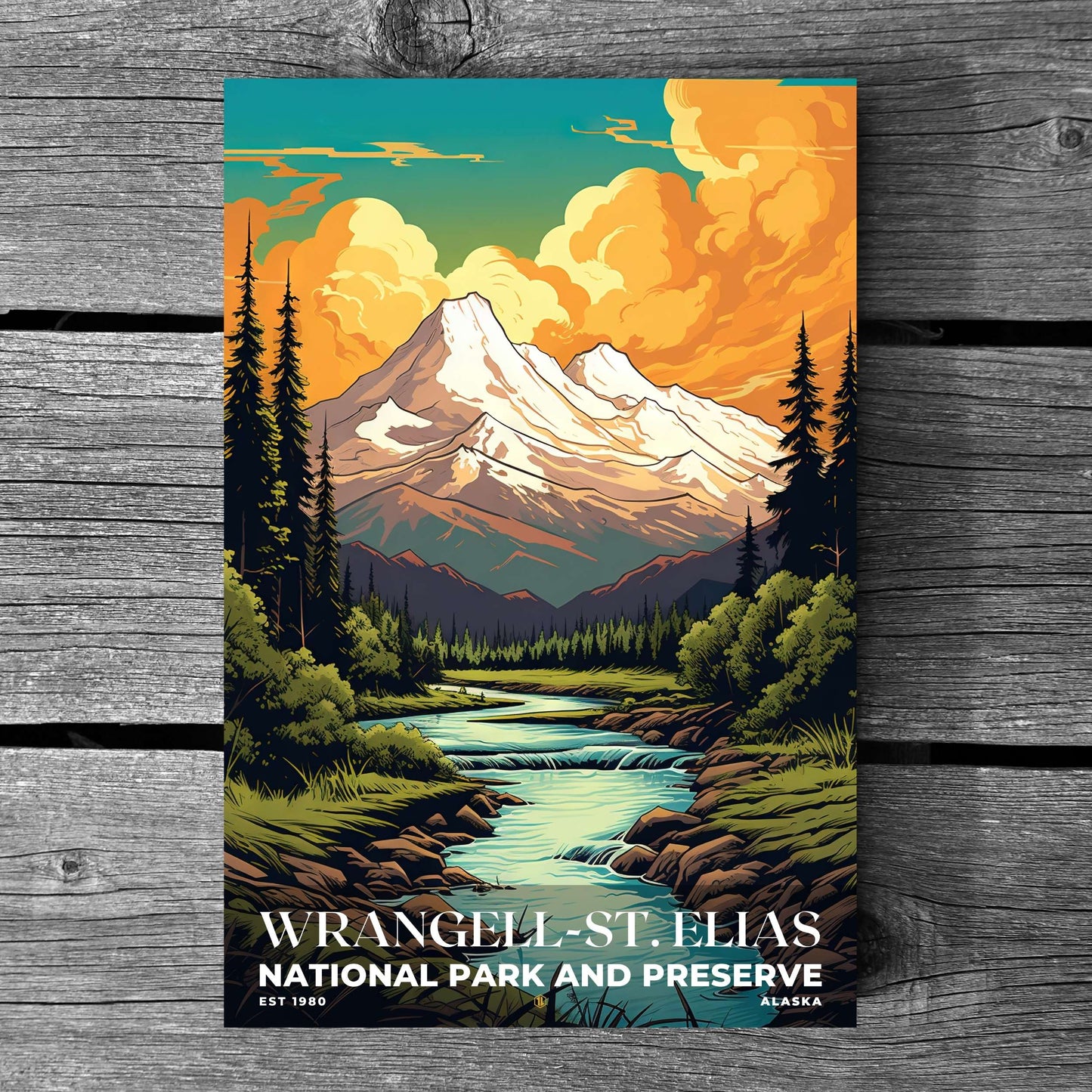 Wrangell-St. Elias National Park Poster | S07