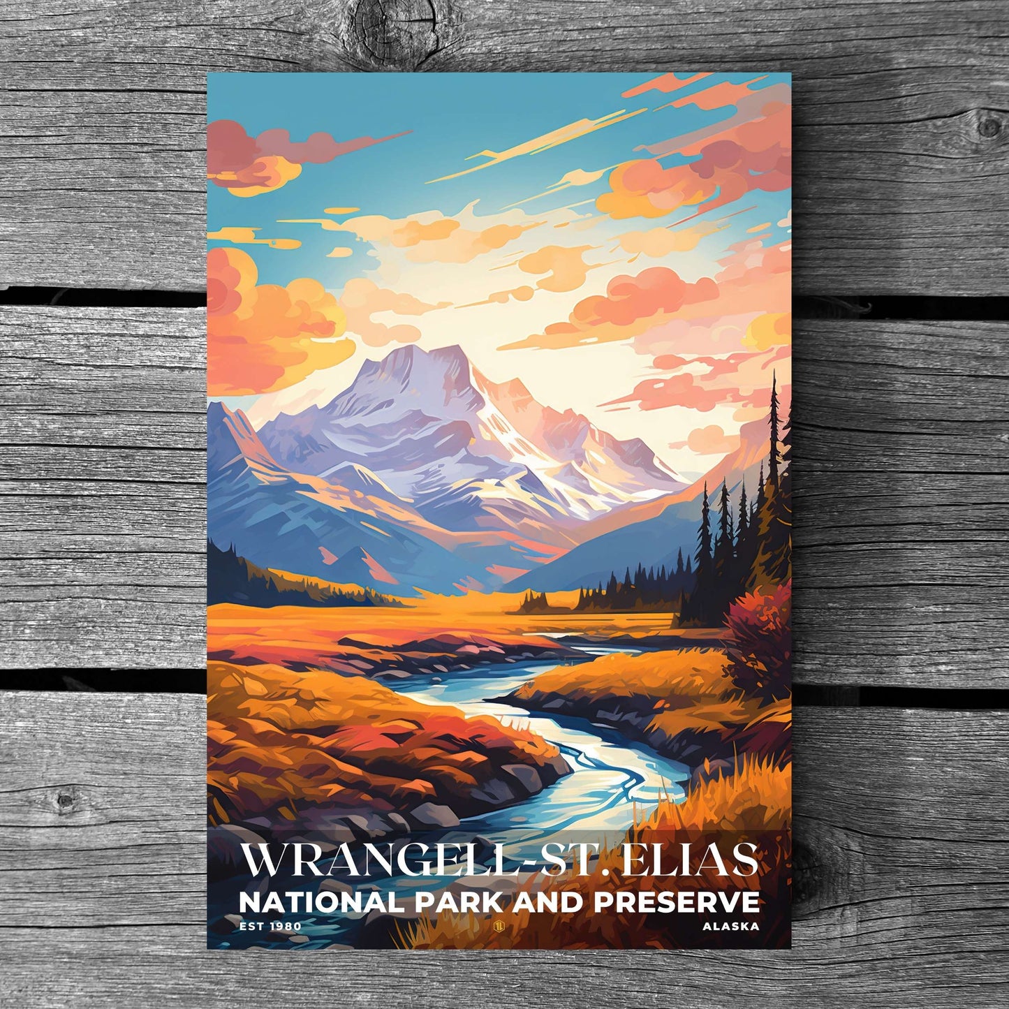 Wrangell-St. Elias National Park Poster | S06