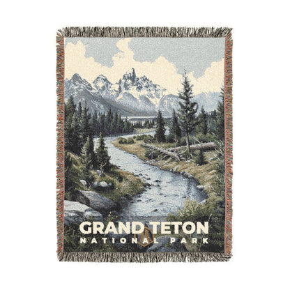 Grand Teton National Park Woven Blanket | S17