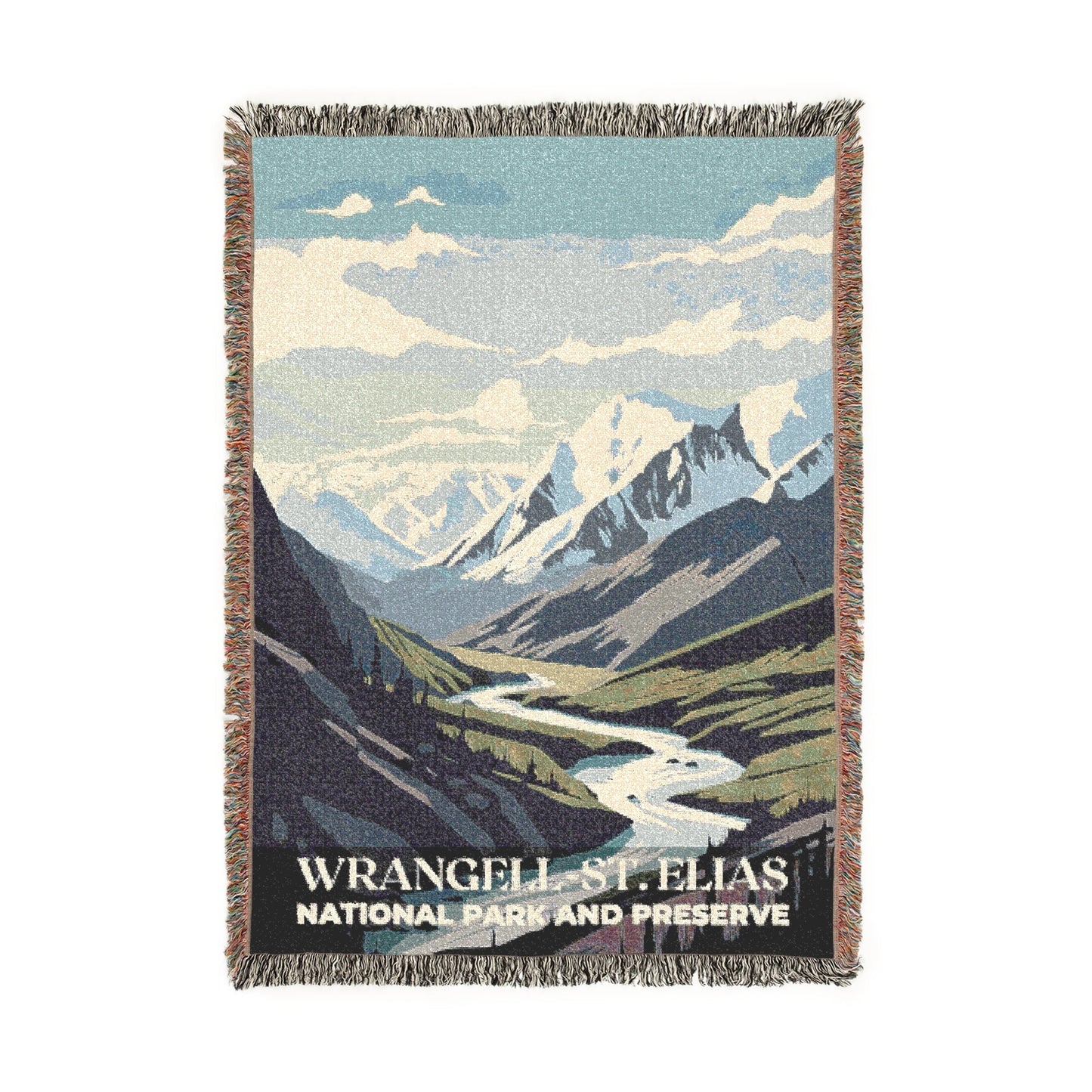 Wrangell-St. Elias National Park Woven Blanket | S01