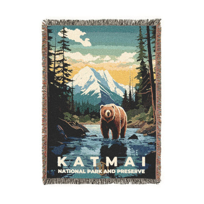 Katmai National Park Woven Blanket | S07