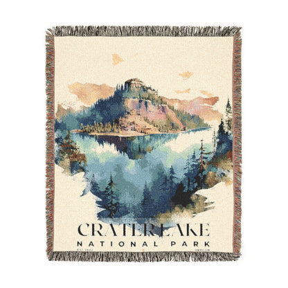 Crater Lake National Park Woven Blanket | S04