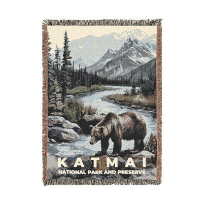 Katmai National Park Woven Blanket | S17