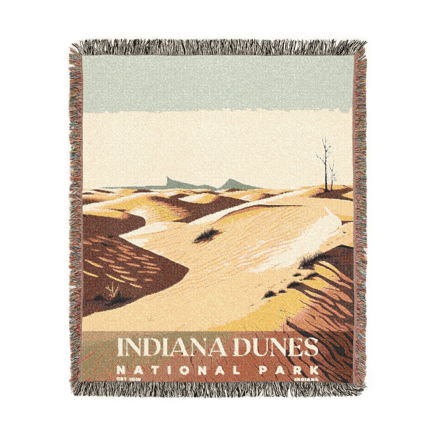 Indiana Dunes National Park Woven Blanket | S03