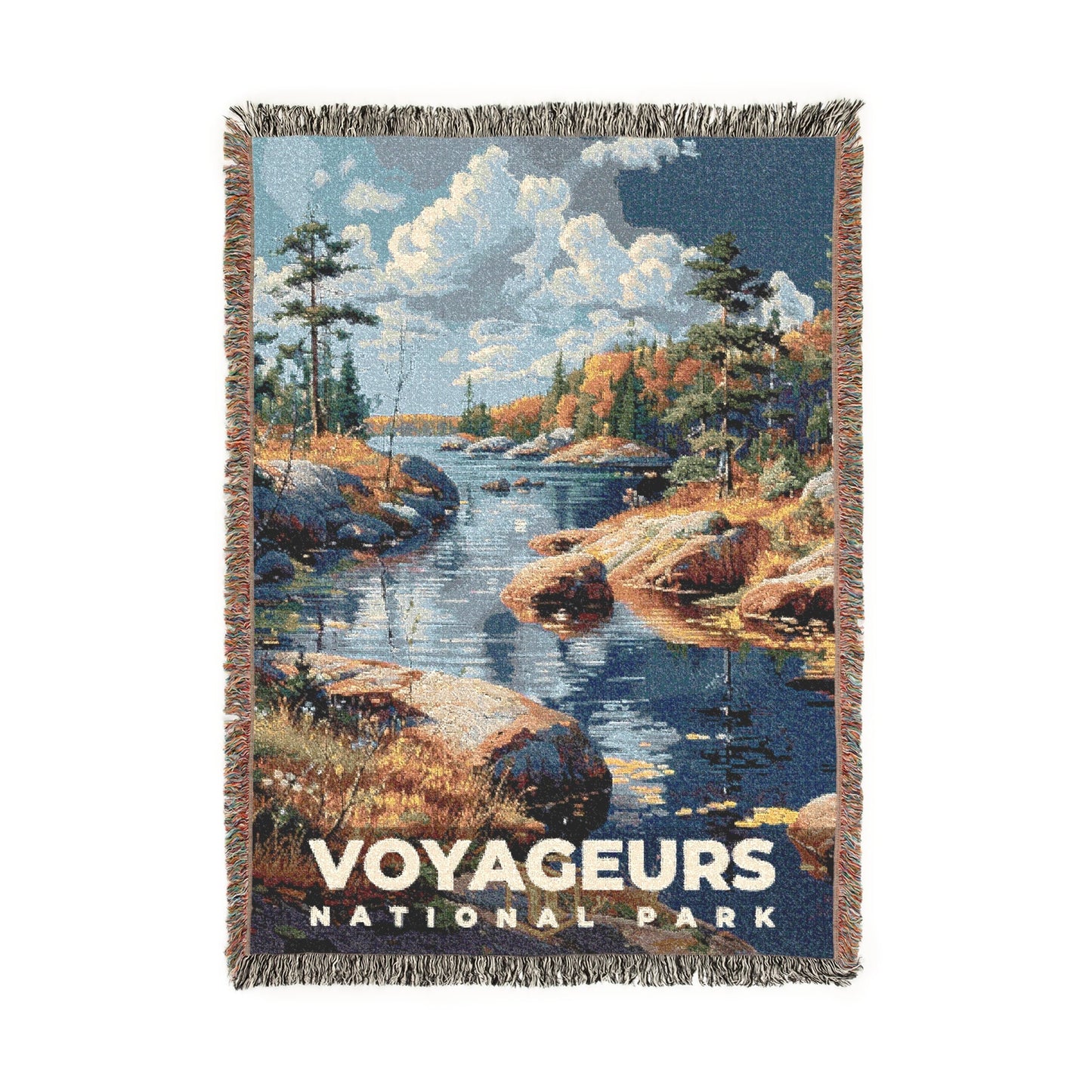 Voyageurs National Park Woven Blanket | S18