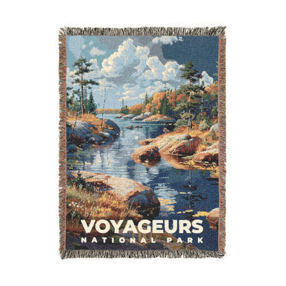 Voyageurs National Park Woven Blanket | S18