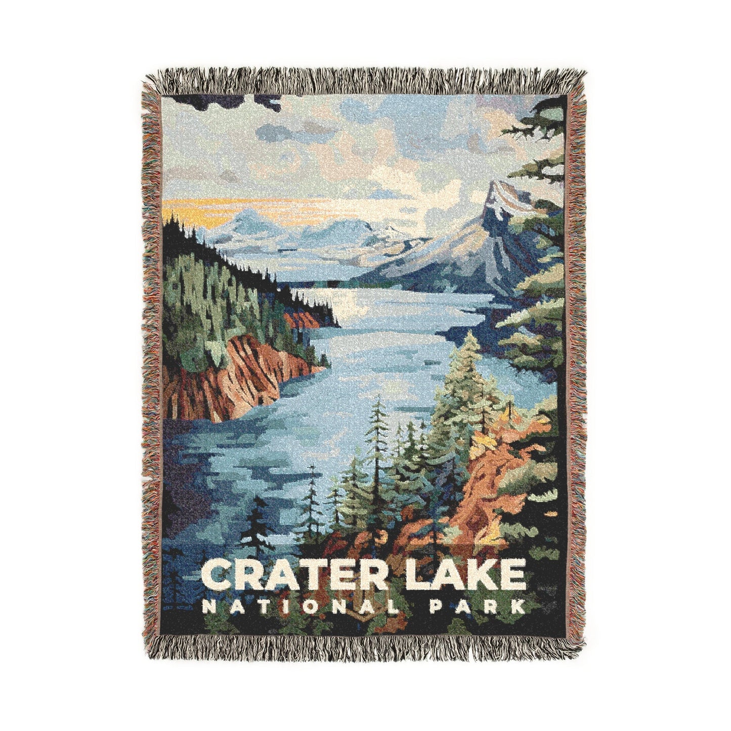 Crater Lake National Park Woven Blanket | S09