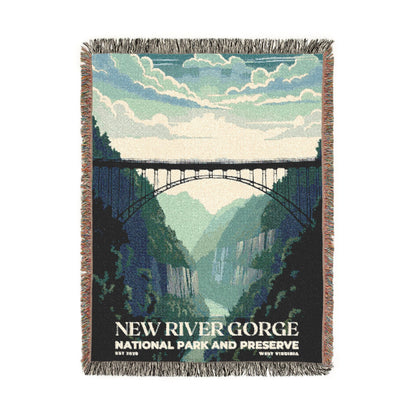 New River Gorge National Park Woven Blanket | S03