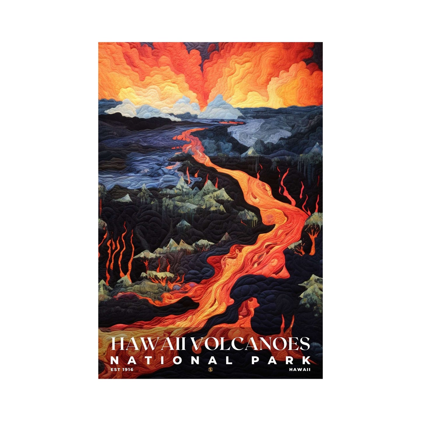 Hawaii Volcanoes National Park Poster | S09