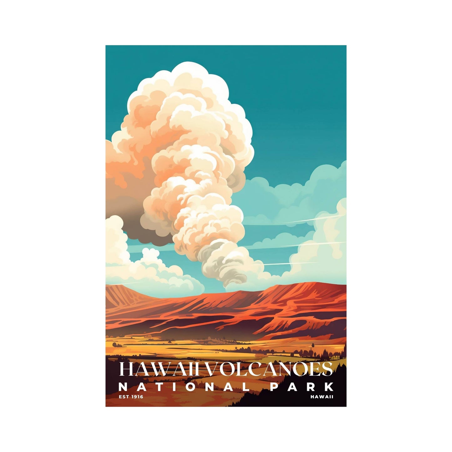 Hawaii Volcanoes National Park Poster | S03