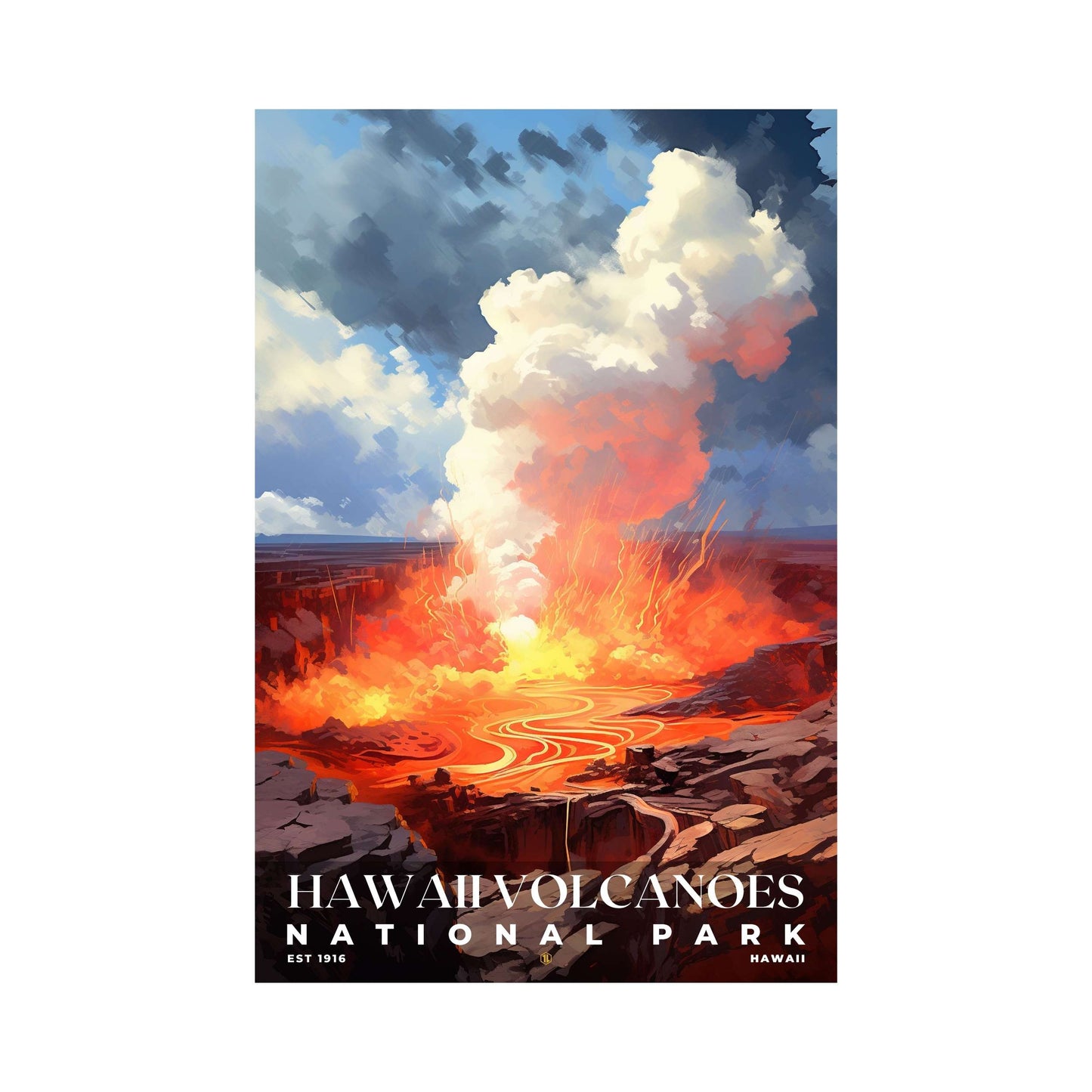 Hawaii Volcanoes National Park Poster | S06