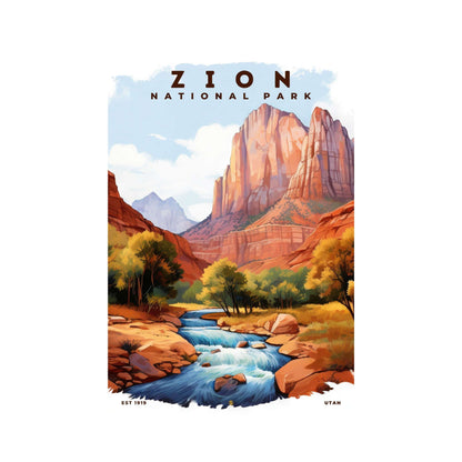 Zion National Park Poster | S08