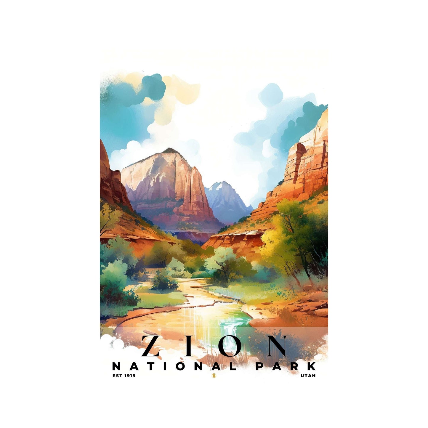 Zion National Park Poster | S04