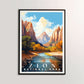Zion National Park Poster | S06