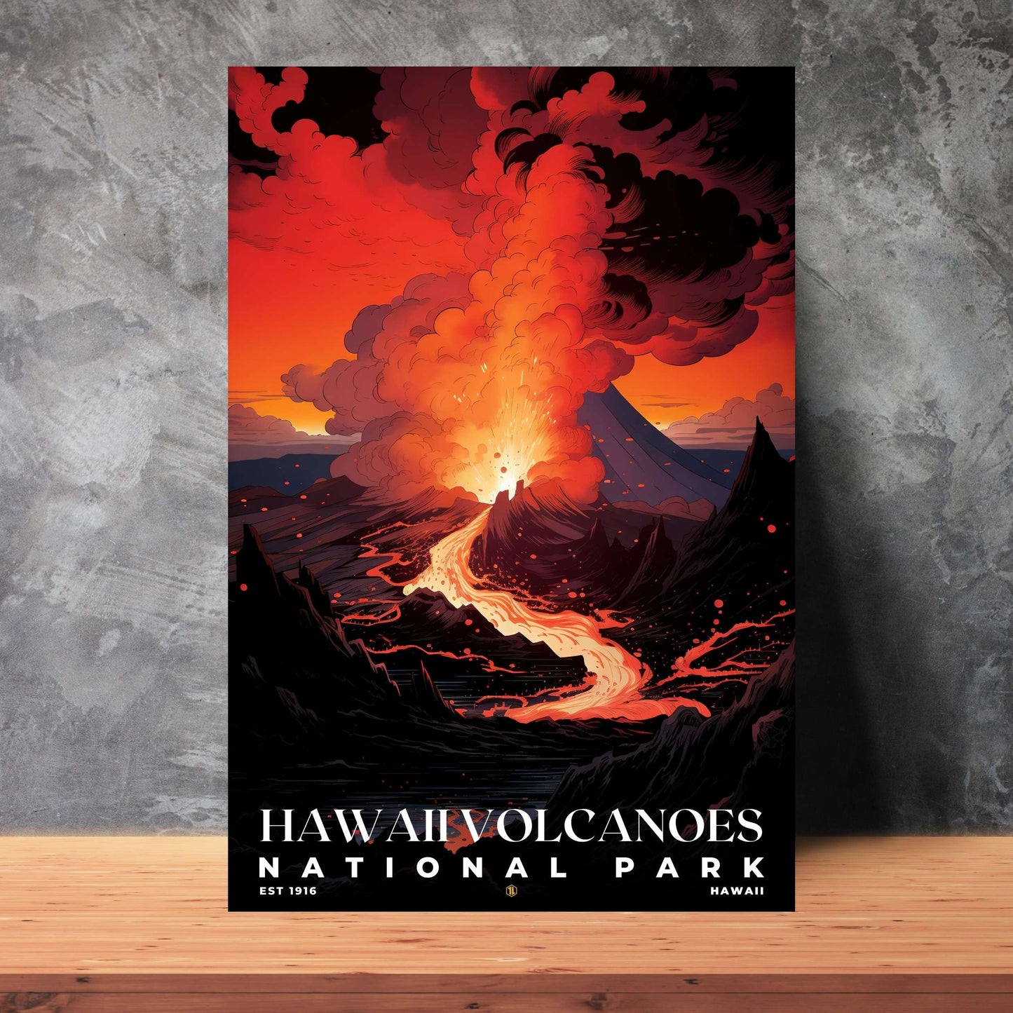 Hawaii Volcanoes National Park Poster | S07