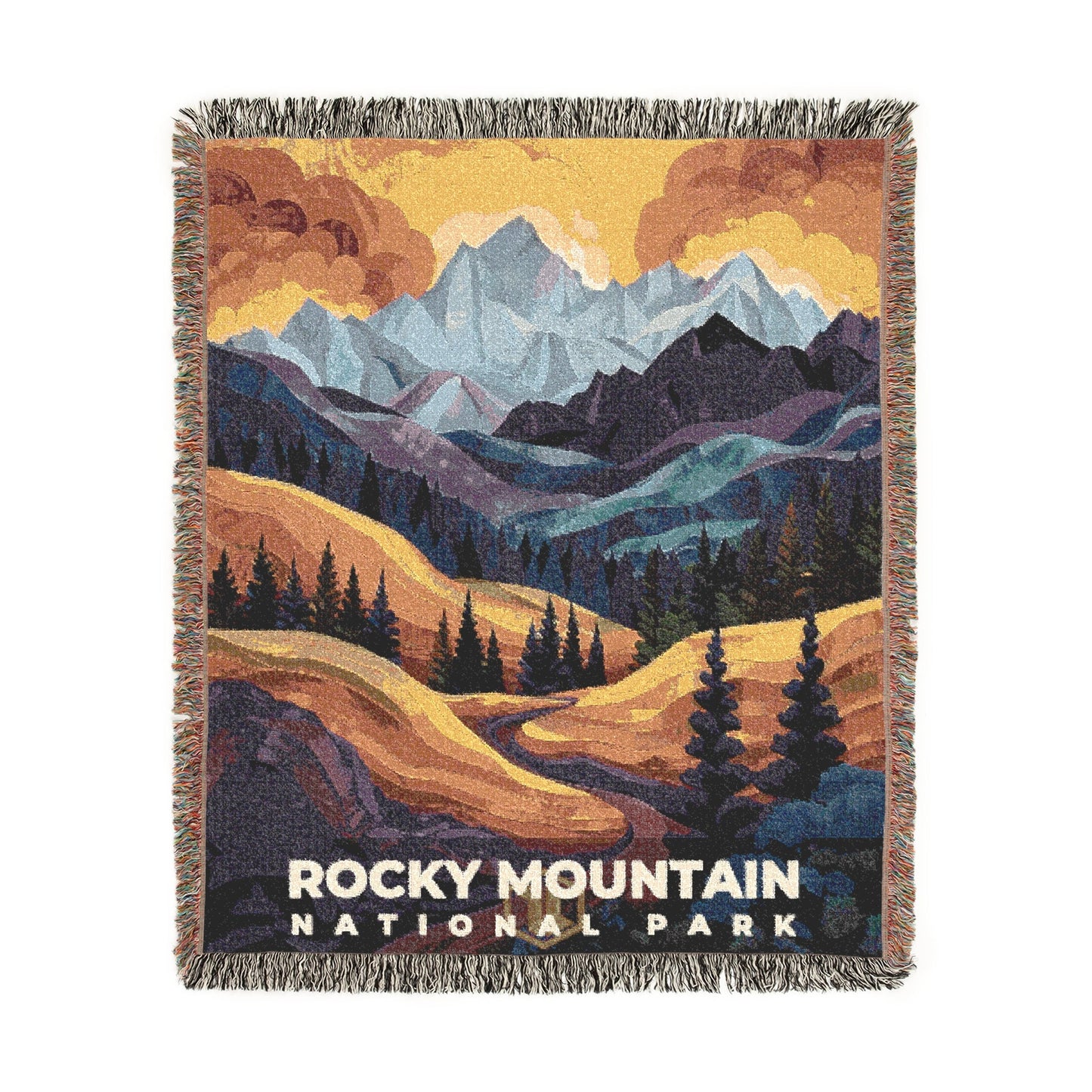 Rocky Mountain National Park Woven Blanket | S20