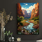 Zion National Park Poster | S07