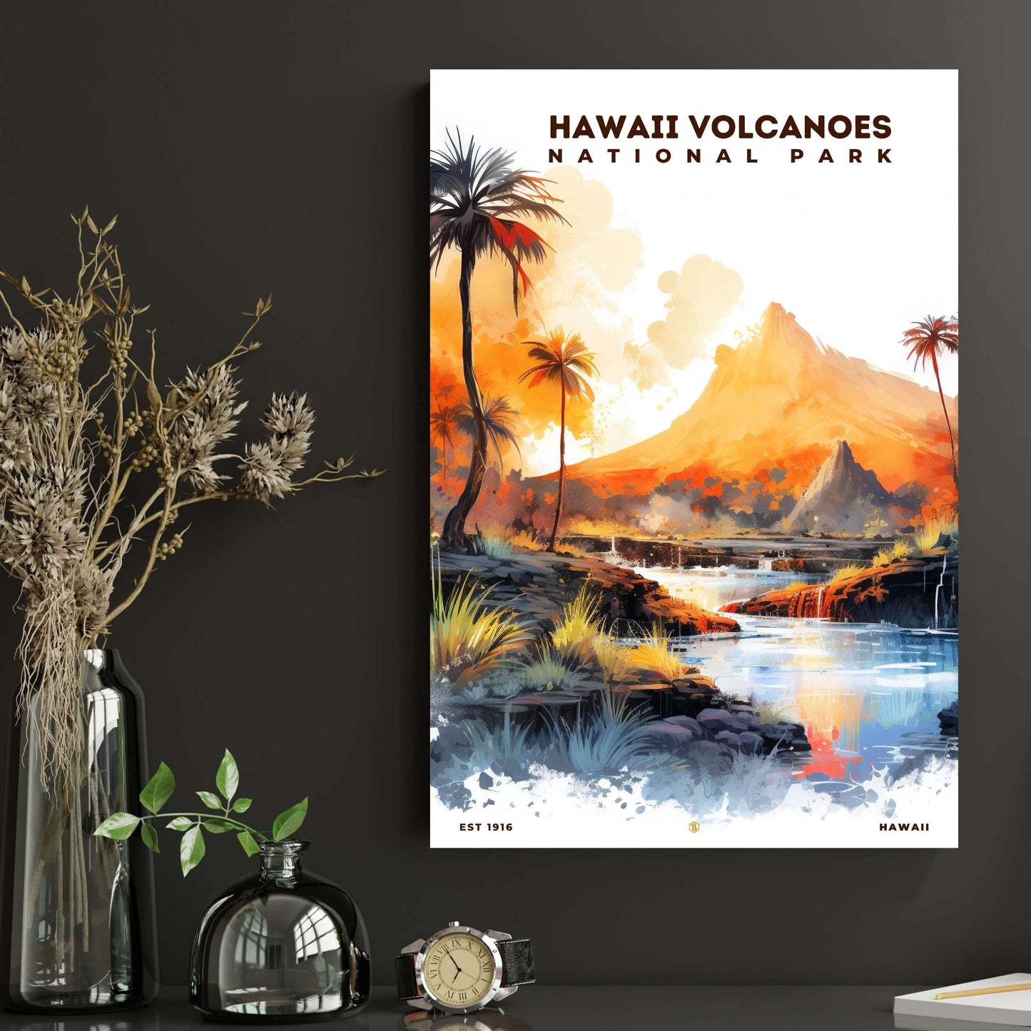 Hawaii Volcanoes National Park Poster | S08