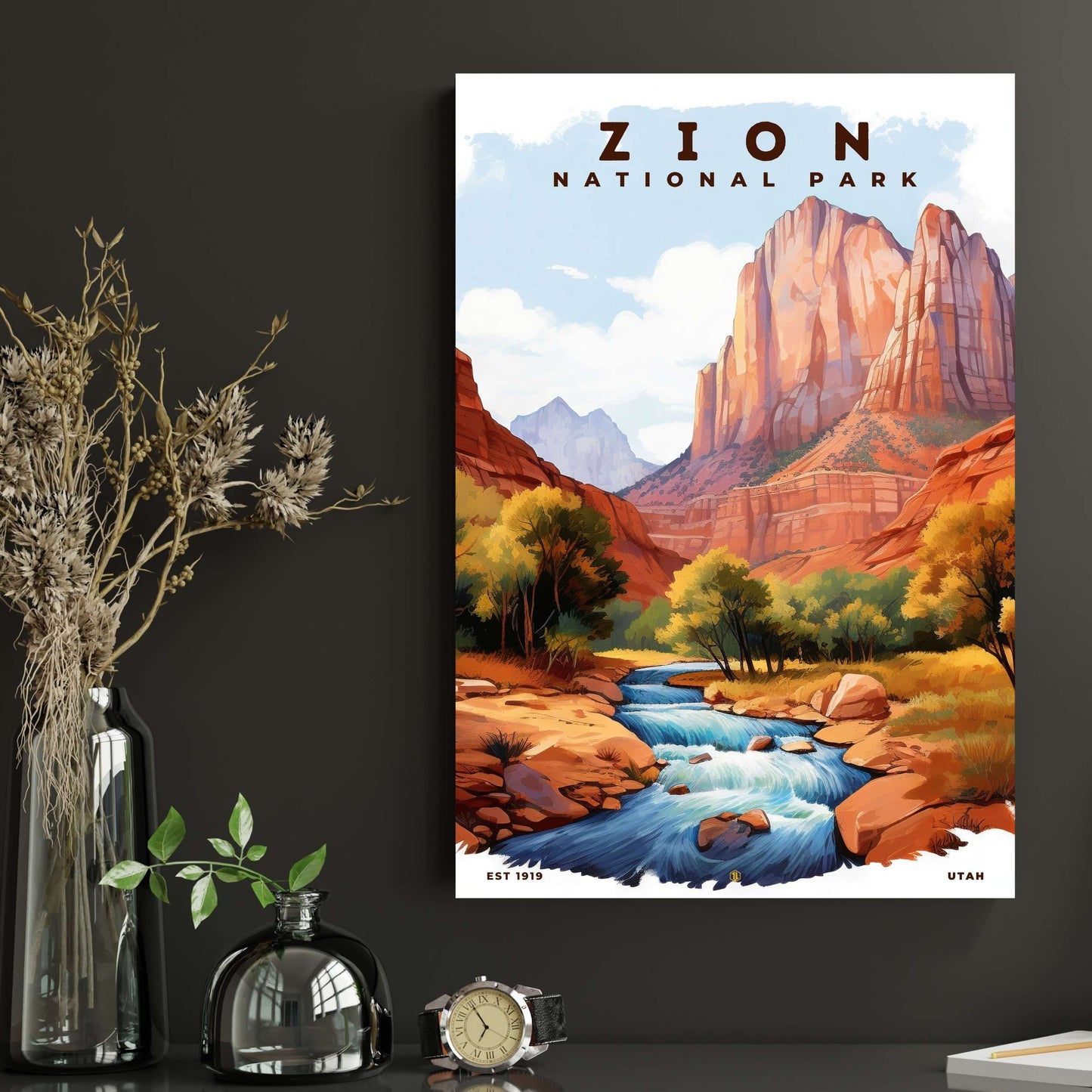 Zion National Park Poster | S08