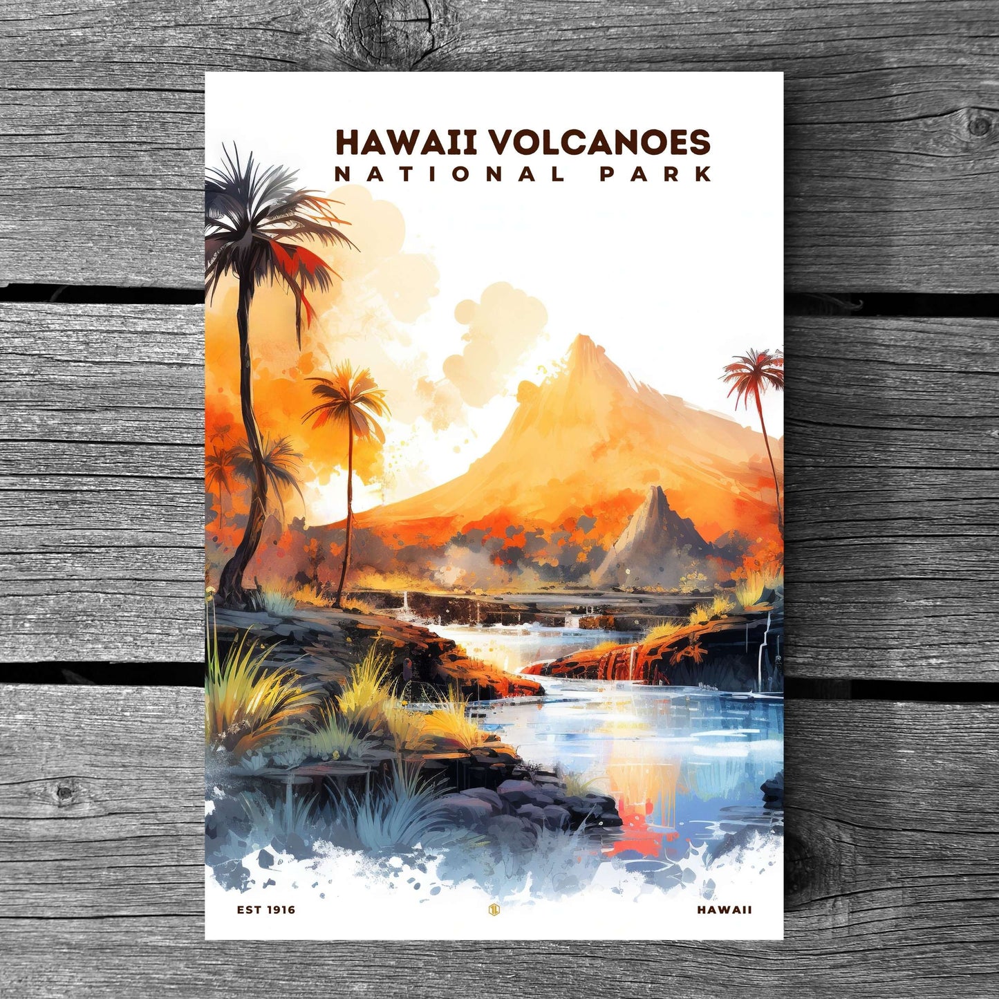 Hawaii Volcanoes National Park Poster | S08