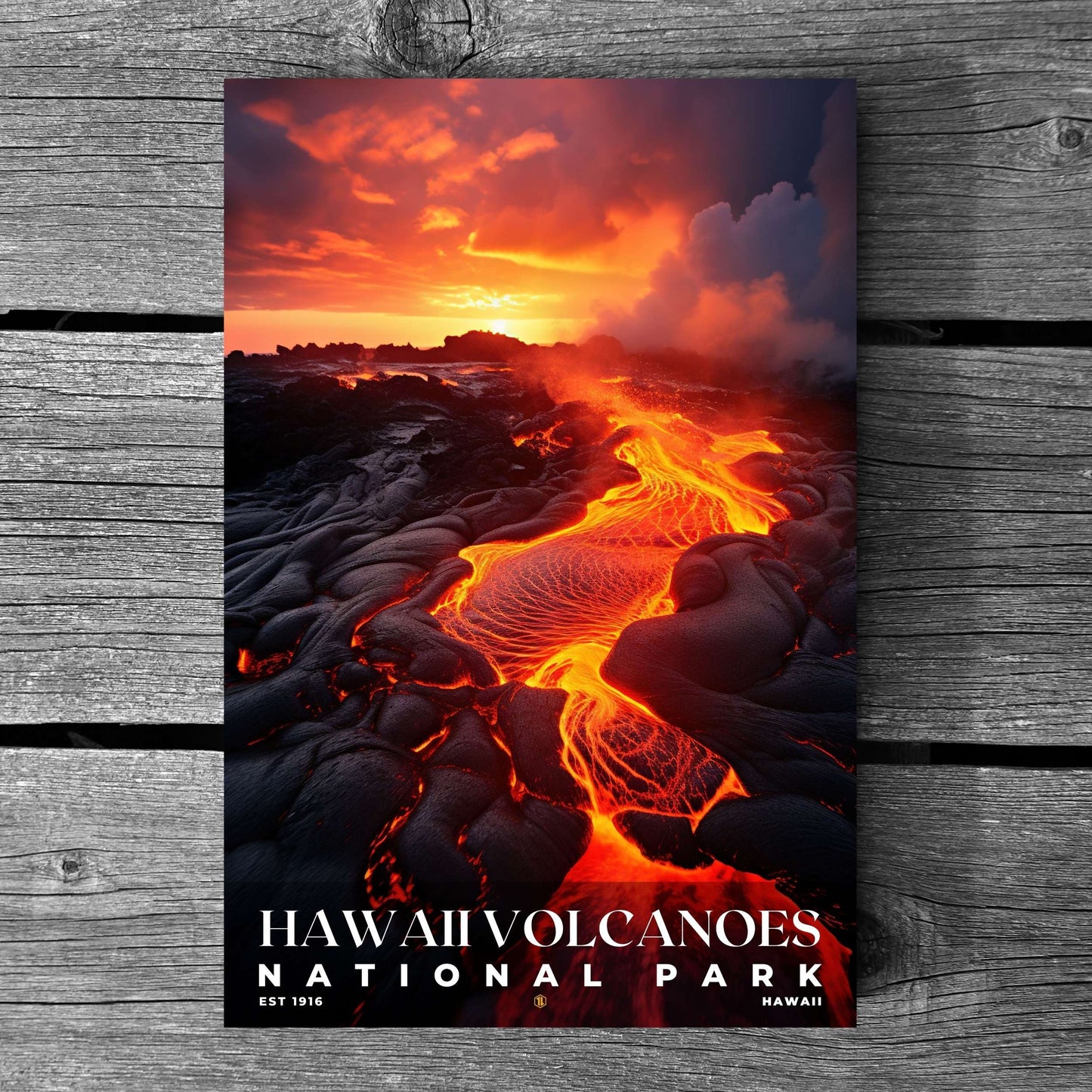 Hawaii Volcanoes National Park Poster | S10