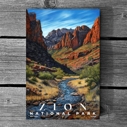 Zion National Park Poster | S02