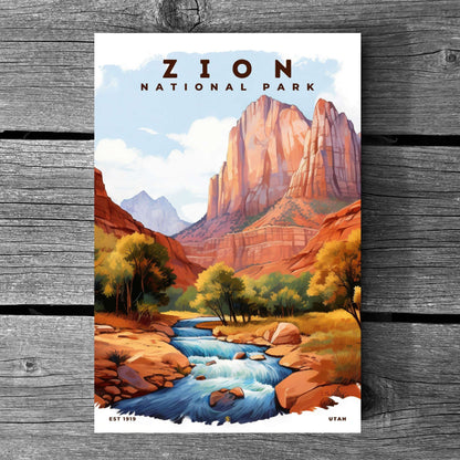 Zion National Park Poster | S08