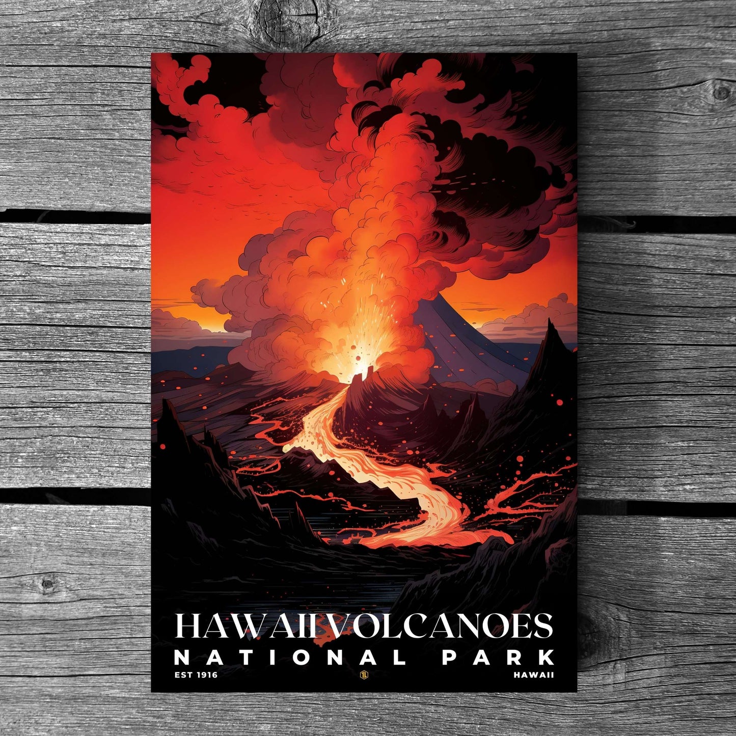 Hawaii Volcanoes National Park Poster | S07