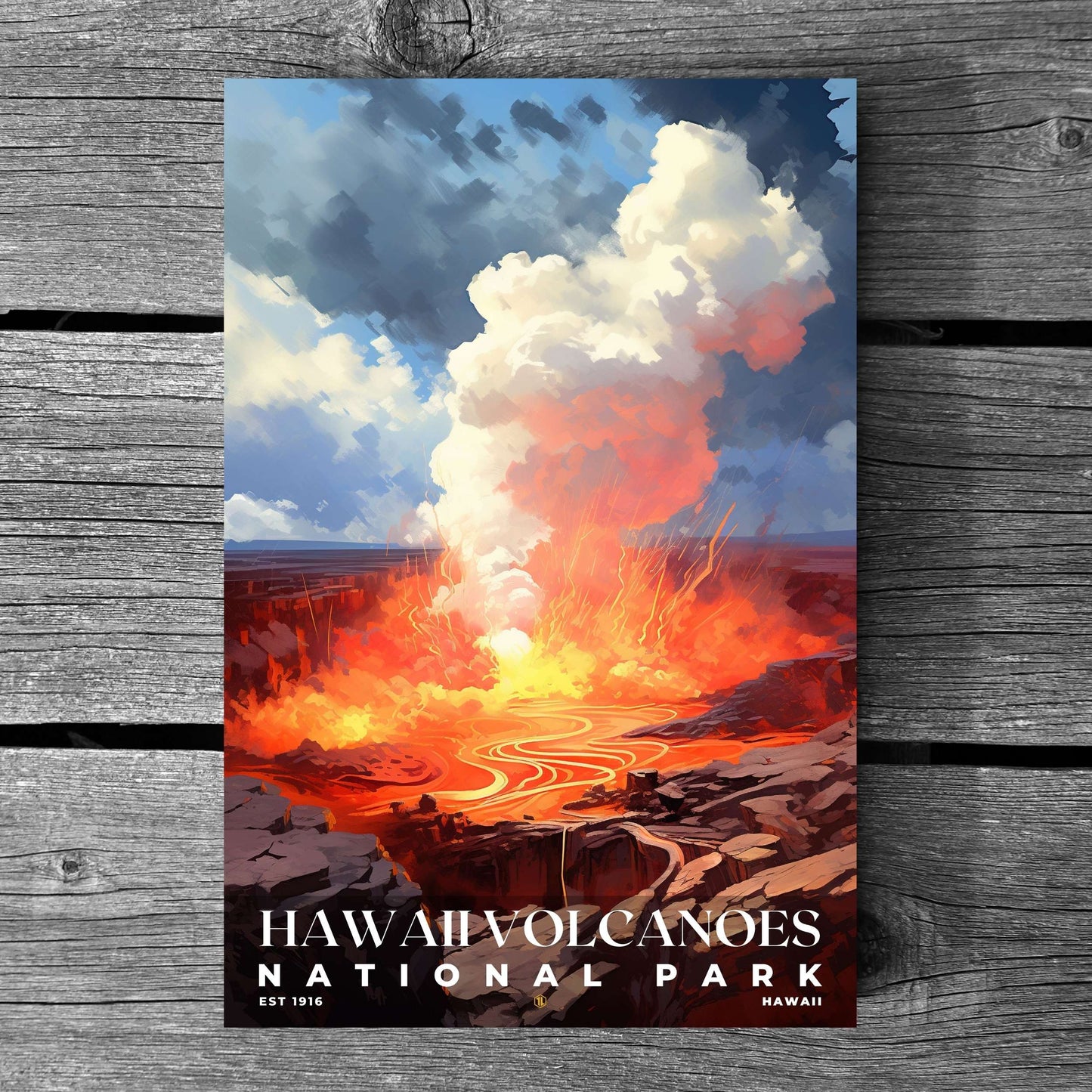 Hawaii Volcanoes National Park Poster | S06