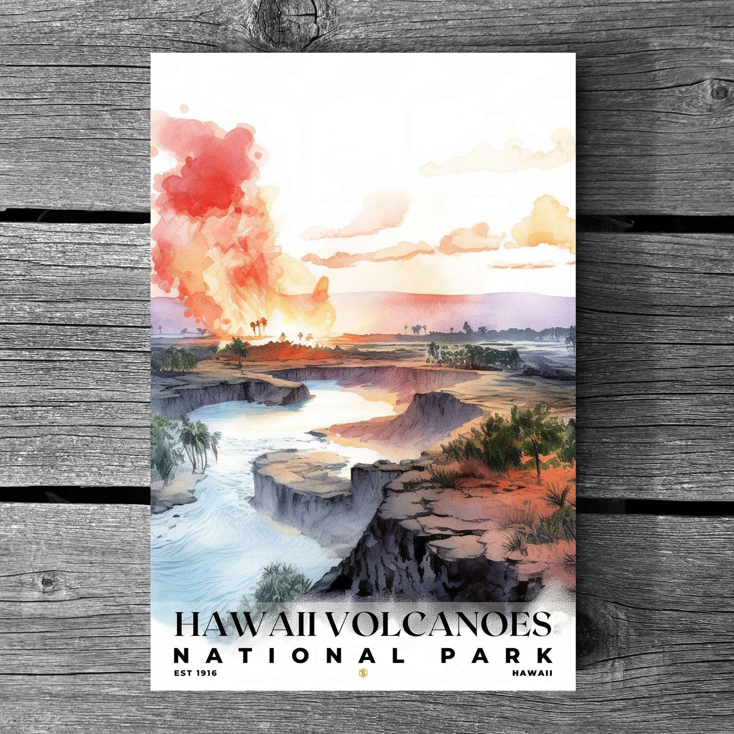 Hawaii Volcanoes National Park Poster | S04