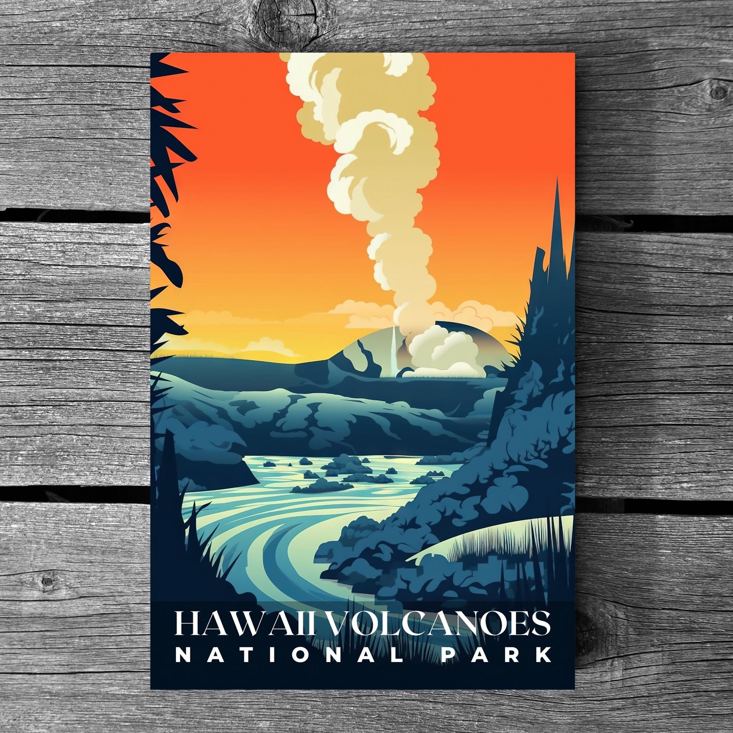 Hawaii Volcanoes National Park Poster | S01