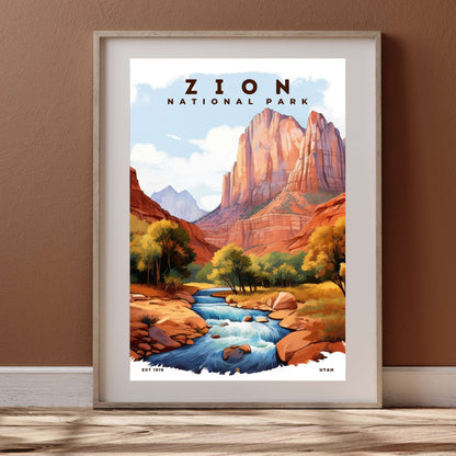 Zion National Park Poster | S08