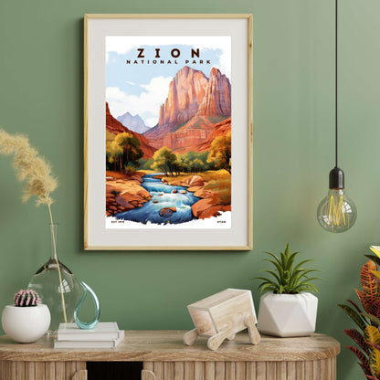 Zion National Park Poster | S08