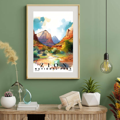 Zion National Park Poster | S04