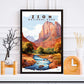 Zion National Park Poster | S08