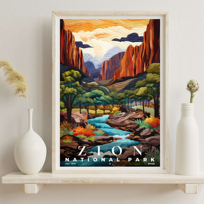 Zion National Park Poster | S09