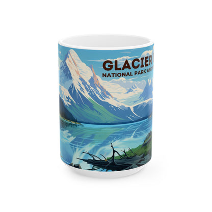 Glacier Bay National Park Mug | White Ceramic Mug (11oz, 15oz)