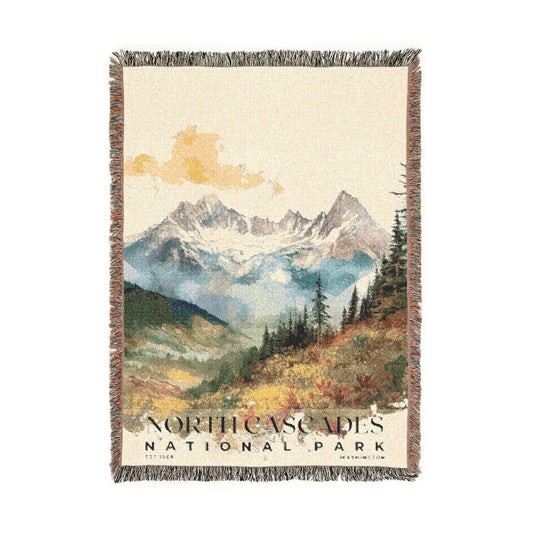 North Cascades National Park Woven Blanket | S04