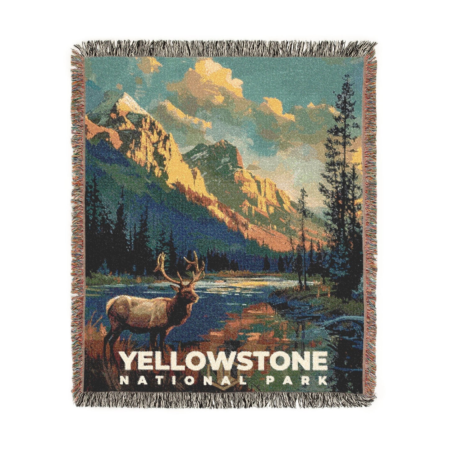 Yellowstone National Park Woven Blanket | S13