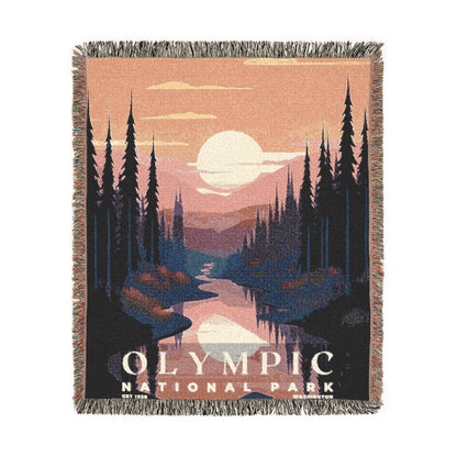 Olympic National Park Woven Blanket | S03